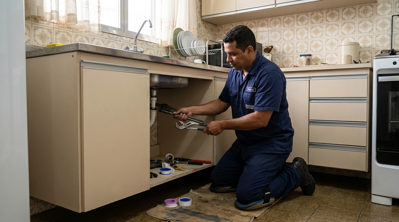 Instalação hidráulica no Parque Eldorado, Campos dos Goytacazes‑RJ